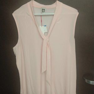 Anne Klein, "Cherry Blossom", Sleeveless Blouse, XL